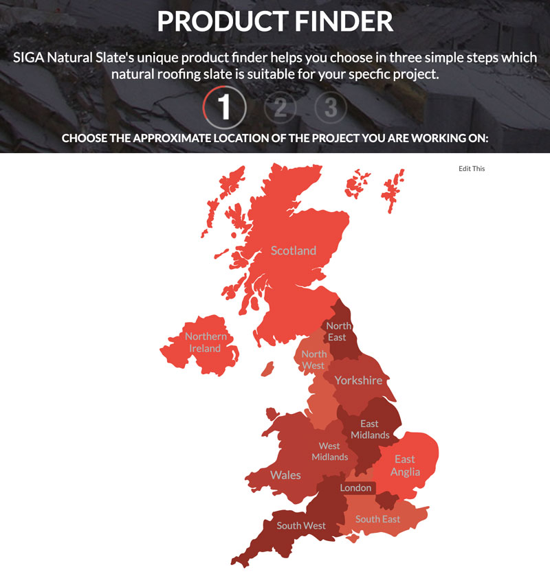 SIGA New Website - Product Finder